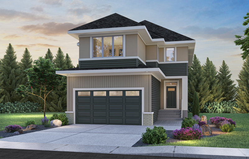 New quick-possession house for sale in Cochrane, Calgary by RENOVA, Calgary home builder